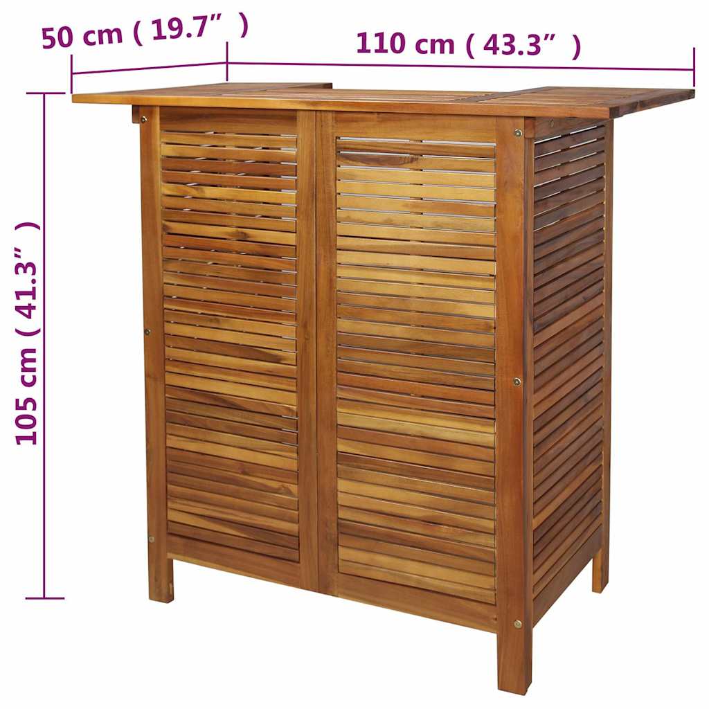 Stehtisch 110x50x105 cm Akazienholz Massiv